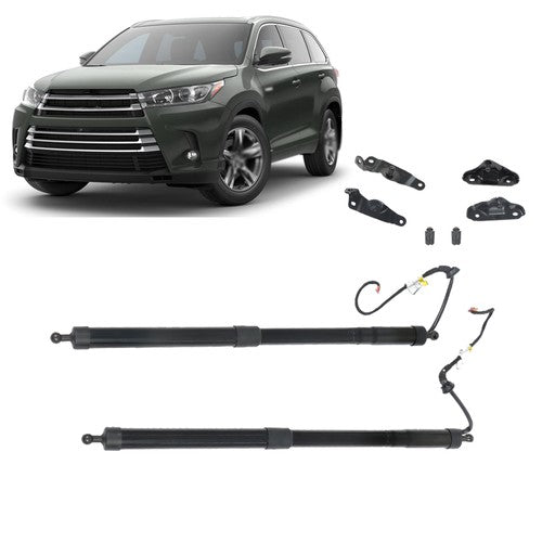 For Toyota Kluger 2014-2019 Auto Tailgate Assist Support Black Metal 2PCS Suit
