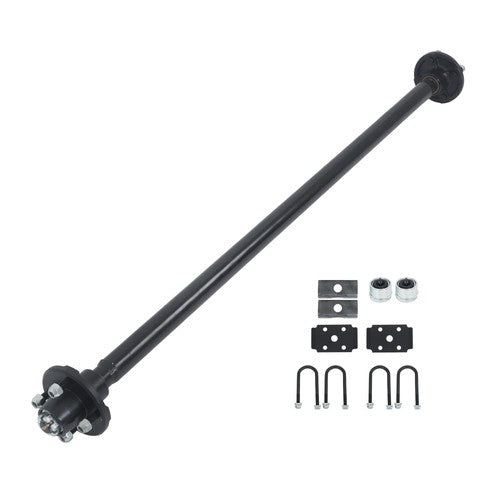Trailer Axle (with U-Bolt Kit) Fit For 2000lbs 4 lug-4" Idler 58" Hub Face