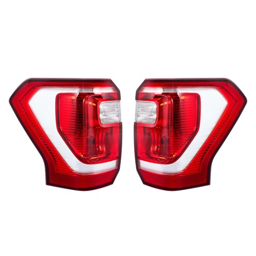 For Ford Expedition 2018-2021 Right+Left Side Halogen Type Clear&Red Tail Lights