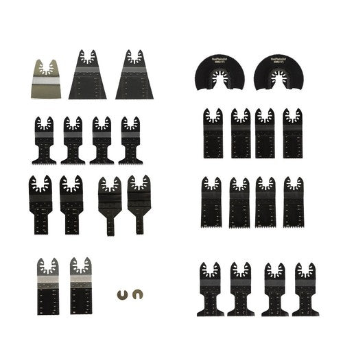 29PCS Universal Wood Metal Oscillating Multitool Quick Release Saw Blades New
