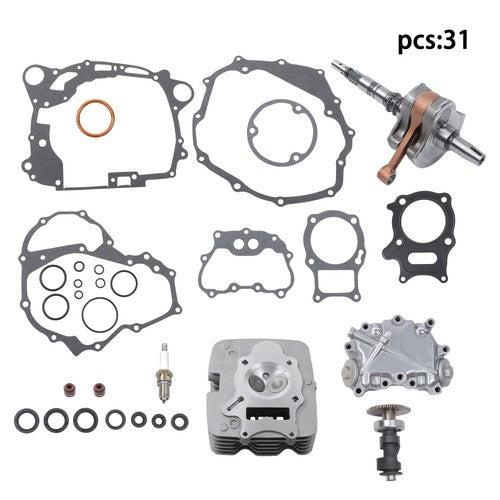 13000-HM8-A40 For Honda TRX250 Cylinder Crankshaft+Gasket+Oil seal+Camshaft