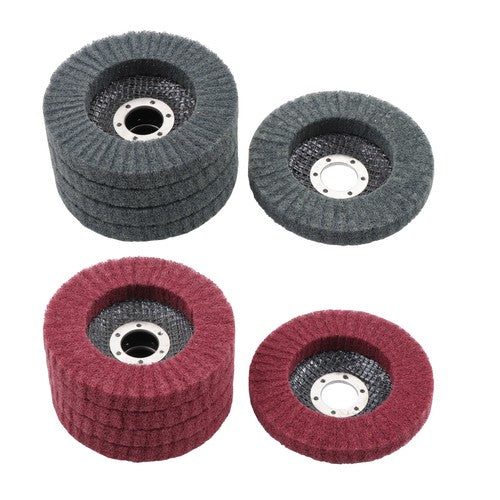 10 Pcs 4-1/2" Scour Flap Discs 320 & 600 Grit Sanding Discs for Angle Grinder