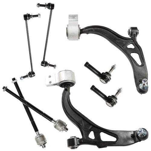 8Pc For Ford Explorer Front Control Arm Ball Joint Bushing Tie Rod Sway Link Kit