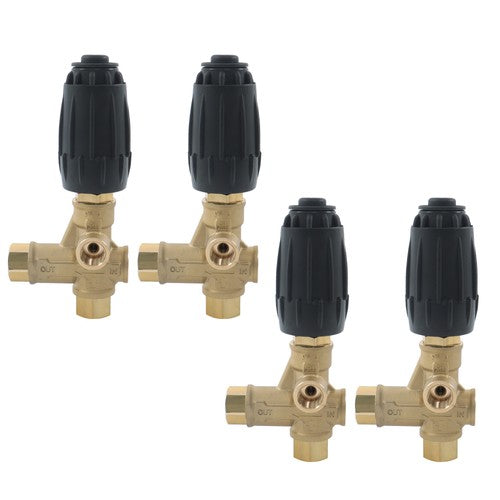 4 Pack Unloader Valve VRT3-310 8GPM 3/8" FNPT 4350PSI Pressure Washer Pump