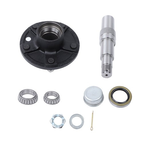 New 1 Set For 5 on 5.5" Wheel Hub Kit and 8.75" Round #84 Spindle(7-Piece Set)