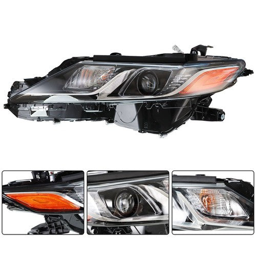 For Toyota Camry L/Le/Se 2018-2019 Headlight Lamp Black Housing Driver Left Side