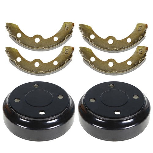 For Club Car DS Precedent Golf Cart 1995+ Brake Drums And Brake Shoe Kit 2004+