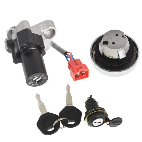 Ignition Switch Fuel Cap Seat Lock Keys For 1999-2016 Yamaha V-STAR 650 1100