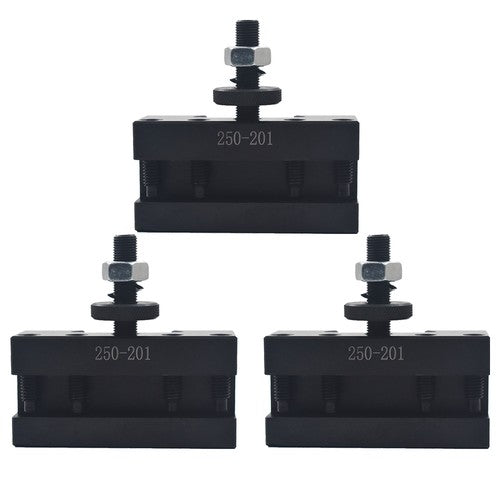 BXA #1 Quick Change Turning & Facing Tool Post Holder 250-201 For Lathe 3pcs