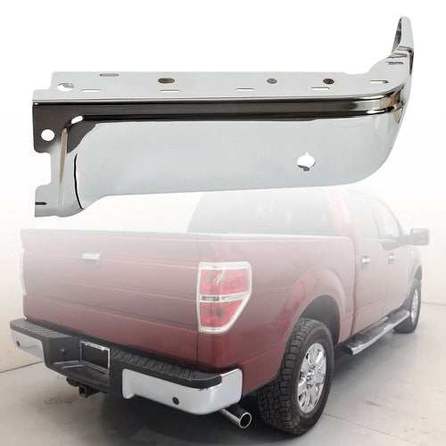For Ford F-150 2009-2013 2014 Rear Right Bumper Face Bar W/Park Assist Chrome