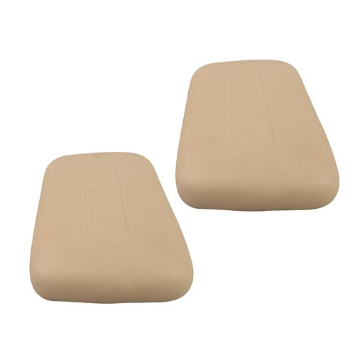 2 PCS Buff Seat Back Assembly Leathers 1979-1999 Fits For Club Car DS Golf Cart