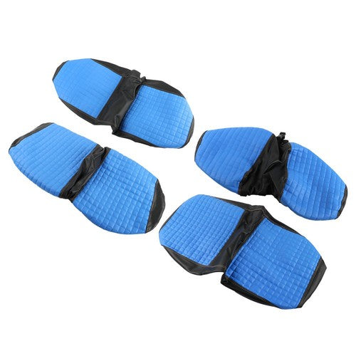 For Club Car DS Golf Carts 4Pcs Blue Front And Rear Seat Covers 2000.5-Up
