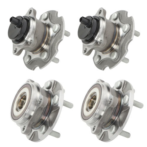 4Pc Front Rear Wheel Hub Bearings FWD For Toyota RAV4 06-12 Scion tC 11-16 New