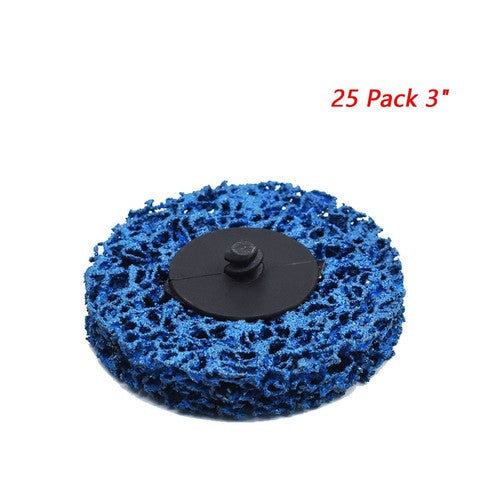3 Inch Quick ChangeEasy Strip & Clean Discs For Paint Rust 25 Pack