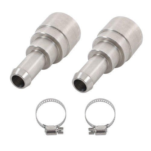 2×Heater Core Coolant Hose Connectors Fit For 1998-14 Silverado Tahoe Suburban