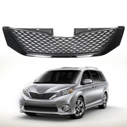 Suitable For Toyota Sienna 2011-2017 Front Bumper Upper Grille Assembly Plastic