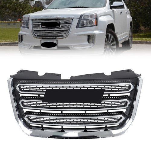 New Chrome Plastic Front Upper Bumper Grille Fit For GMC Terrain SLT 2016 2017