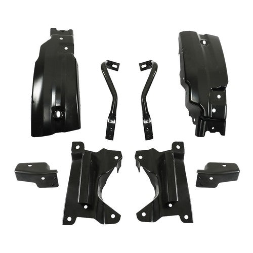 Metal Front Bumper Brace Bracket Suit For 2007-2013 Chevy Silverado 1500 Black
