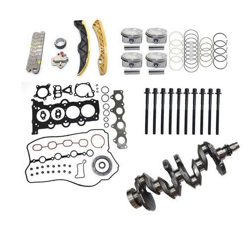 For HYUNDAI KIA 1.6L Engine Rebuild Kit-Piston Gasket Bolt Timing Kit Crankshaft