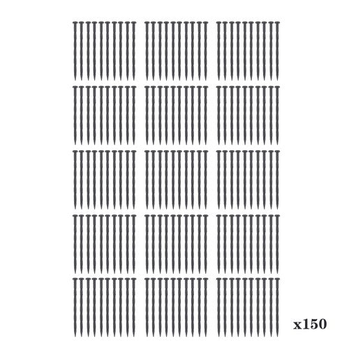 Landscape Edging Anchoring Garden Stakes Lawn Yard 150 Pcs Plastic Spikes 8 Inch