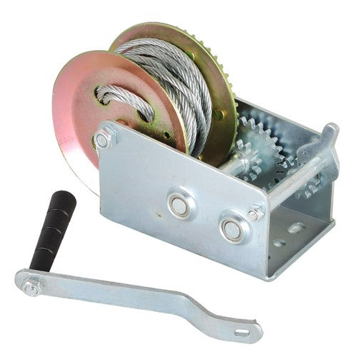 New 3500 lbs Hand Winch With Cable For Trailer Winch Durable Hand Crank Winch