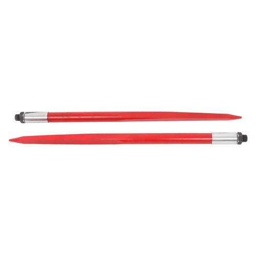 Hay Bale Spear 39" 3000 lbs Capacity Spike Fork for Tractors Loaders 2pcs