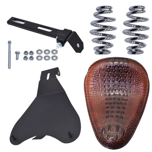 Brown Motorcycle Bobber Solo Seat Spring For Yamaha V Star 1300 1100 950 650 250