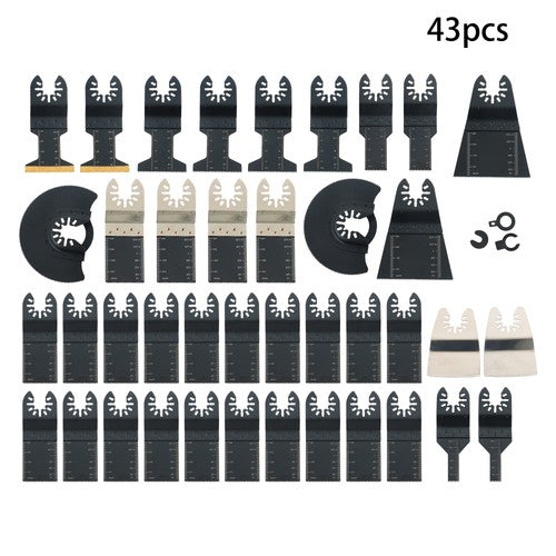 43 PCS Oscillating Saw Blades Multitool Kit for Wood/Metal/Plastics Cutting