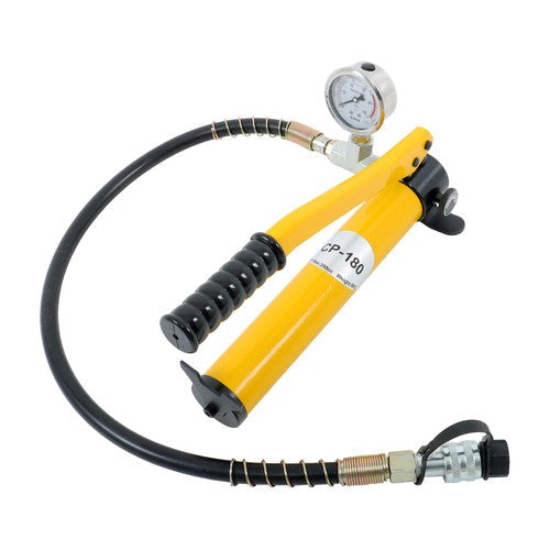 CP-180 Hydraulic Hand Pump 8500 PSI with Oil Gauge & Hand Operated Pump