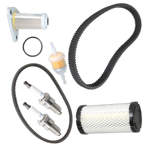 Golf Cart Tune Up Kit w/ Oil Filter Drive/Starter Belt For EZGO TXT/ST 350 1996+
