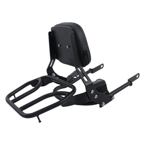 For Bonneville T100 T120/Black 2016-2024 Backrest Sissy Bar w/ Luggage Rack USA