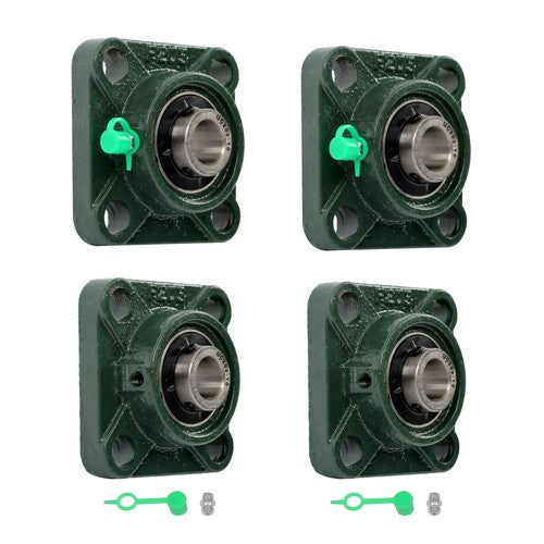 4pcs UCF202-10 Pillow Block Bearing 5/8" Bore 4-Bolt Self-Aligning Solid Base