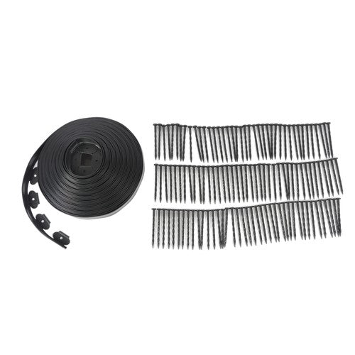 L-shaped Landscape Edging Border Kit 100' No-Dig Garden 1.5" Edge Lawn Border