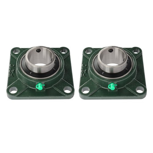 Self-Aligning UCF210-32 Pillow Block Bearing Solid Base 2" Bore 4-Bolt 2Pcs