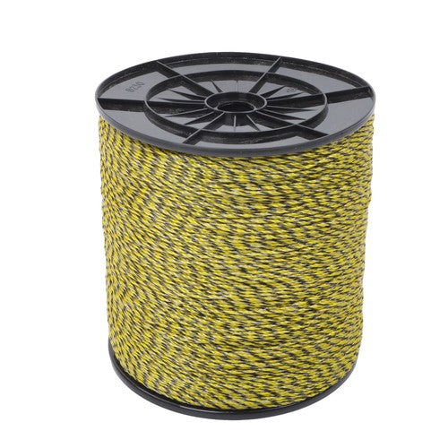 Yellow and Black 5200Ft 1585m 6 Stainless Steel Strands Fence Wire 140 Pounds