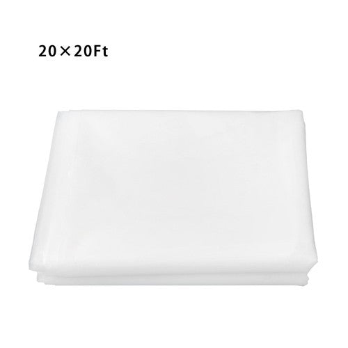 6Mil Clear Polyethylene Film Greenhouse Plastic Sheeting 20 x 20 ft