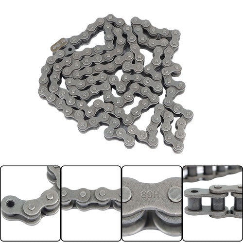 #80H Heavy Duty Roller Chain × 10 Feet With 1 Connector