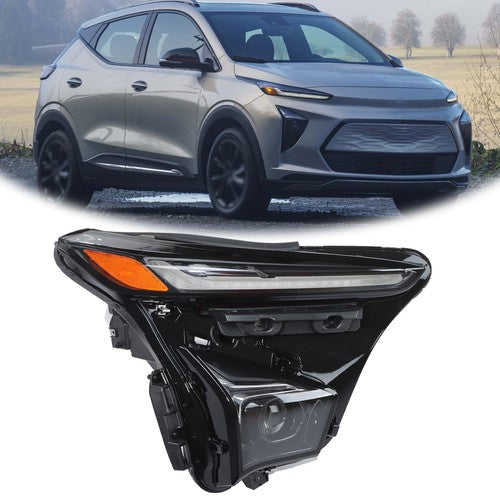 Headlight Headlamp For Chevy Bolt EUV 2022-2023 LED Right Side Black Housing