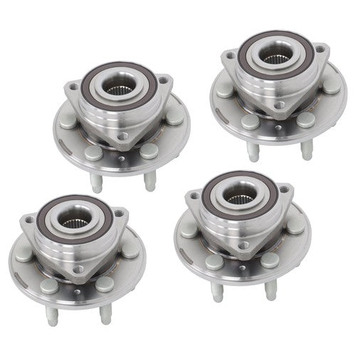 4pc Front Rear Wheel Bearing Hub Kit For Cadillac SRX 2010 2011 2012 2013-2016