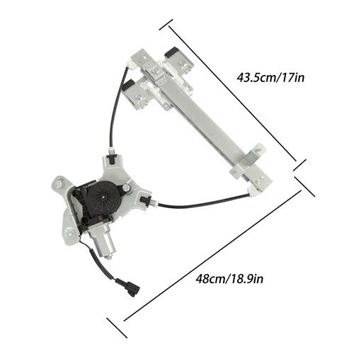 For Cadillac Chevrolet GMC 2007-14 741-391 Power Window regulator RR w/Motor