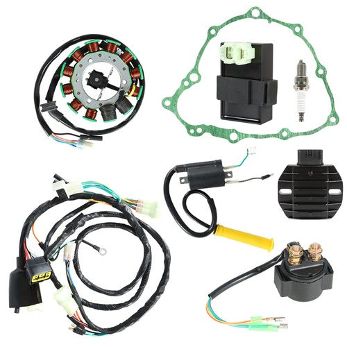 Fit For Honda Sportrax TRX400EX Ignition Coil Spark Plug CDI Stator&Gasket Assy