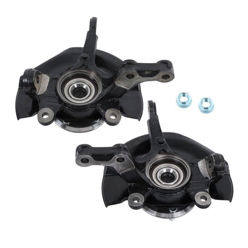 2Pcs Front Steering Knuckle & Wheel Hub Bearing Assembly For Honda CR-V 2007-09