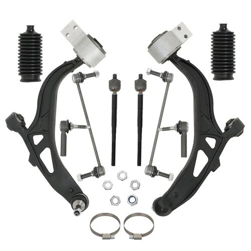 For Ford Taurus Flex Lincoln 10Pcs Front Lower Control Arms Sway Bars Tie Rods