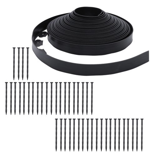 No-Dig Garden Edge Lawn Border L-shaped Landscape Edging Border Kit 90 FT