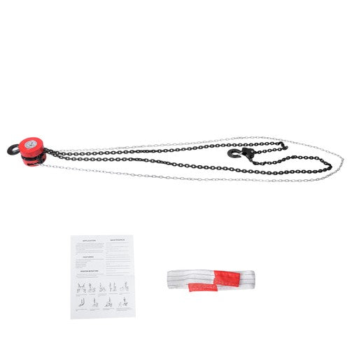 3 Ton/6600 lbs Capacity 10FT Come Along Hand Chain Hoist G80 Galvanized Chain