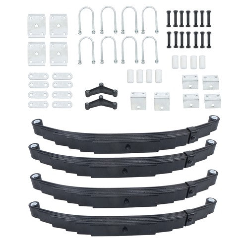 Tandem Trailer Axle Suspension Kit For 7000lbs 6 Leaf Springs/U-bolt/Hanger Kit