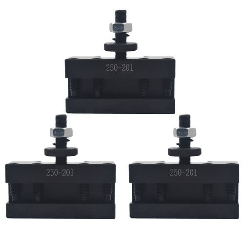 3Pcs BXA #1 Quick Change Turning & Facing Tool Post Holder 250-201 For Lathe