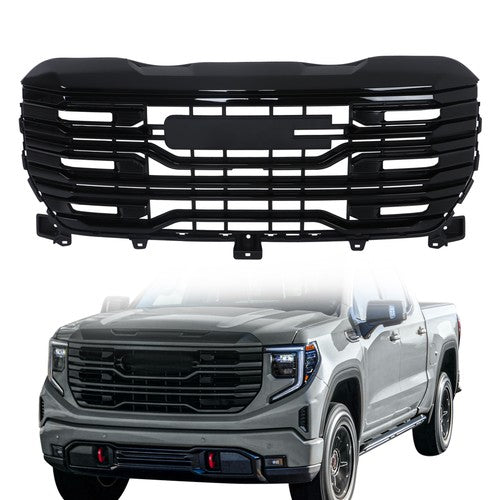 84815160 Suitable For GMC Sierra 1500 2022-2024 Gloss Black Front Bumper Grille