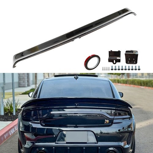 Gloss BLK Highkick Trunk Spoiler Wing For Dodge Charger SRT / SXT / R/T