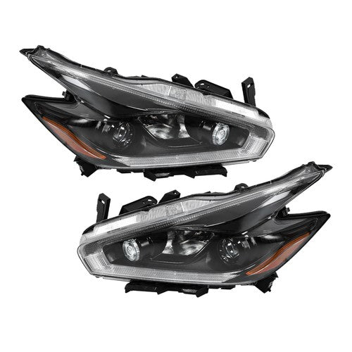 Headlights Replacement Fit For 2018 Nissan Murano LH+RH Side Clear Lens Halogen